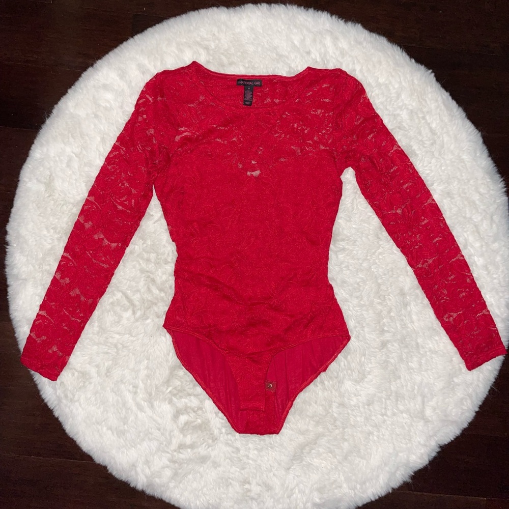Red Lace Bodysuit 🌹